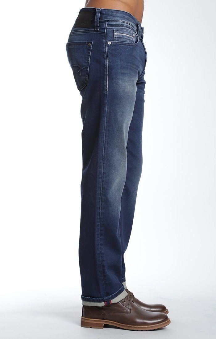 ZACH STRAIGHT LEG IN INDIGO SHADED COATED WHITE EDGE - Mavi Jeans