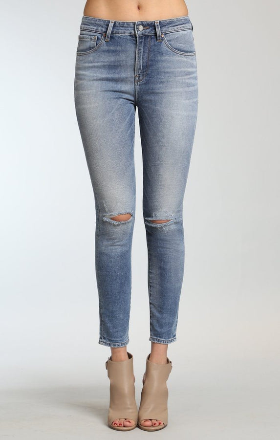 LUCY SUPER SKINNY IN FOGGY RIPPED VINTAGE - Mavi Jeans