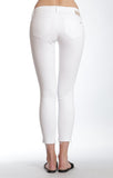 ADRIANA ANKLE SUPER SKINNY  IN WHITE DESTRUCTED TR - Mavi Jeans