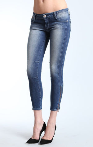 JOHANNA ZIP  SKINNY IN TRUE-BLUE VINTAGE - Mavi Jeans