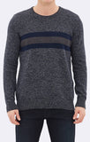 HEATHER NAVY STRIPE SWEATER - Mavi Jeans