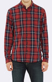 LINED DOUBLE POCKET PLAID SHIRT - BRICK - Mavi Jeans