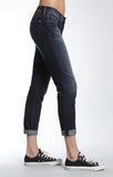 EMMA SLIM BOYFRIEND IN INDIGO BRUSHED TRIBECA - Mavi Jeans