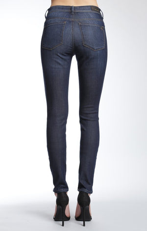 ALISSA SUPER SKINNY IN DARK BRUSHED INDIGO GOLD - Mavi Jeans