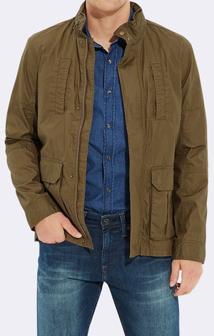 TWILL JACKET DUFFLE GREEN - Mavi Jeans