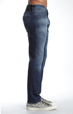 JAKE SLIM LEG IN INDIGO COATED WHITE EDGE - Mavi Jeans