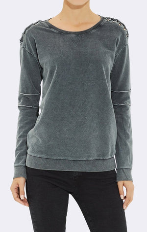 SHOULDER WOVEN SWEATSHIRT - Mavi Jeans