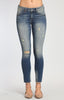 ADRIANA ANKLE SUPER SKINNY IN MID SHADED GLAM VINTAGE - Mavi Jeans