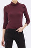 TURTLE NECK TOP - WINE - Mavi Jeans