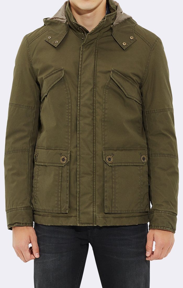 HOODED JACKET DUFFLE GREENEN - Mavi Jeans