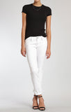 EMMA SLIM BOYFRIEND IN WHITE RIPPED TRIBECA - Mavi Jeans