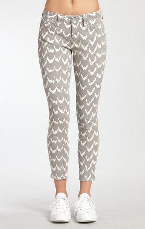 ALEXA ANKLE SKINNY  IN GREY IKAT - Mavi Jeans