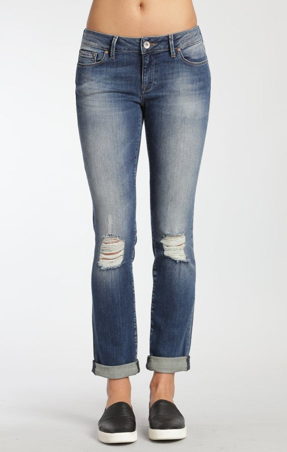 EMMA SLIM BOYFRIEND IN KNEE RIPPED VINTAGE - Mavi Jeans