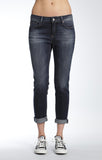 EMMA SLIM BOYFRIEND IN INDIGO BRUSHED TRIBECA - Mavi Jeans