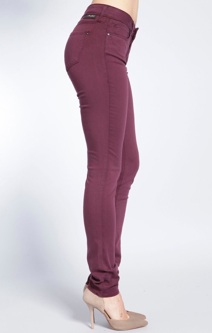 ALEXA SKINNY IN BORDEAUX GOLD TWILL - Mavi Jeans