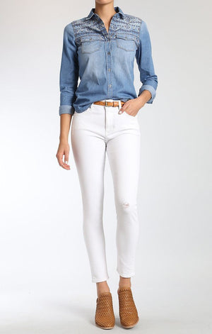 LUCY SUPER SKINNY IN WHITE VINTAGE - Mavi Jeans