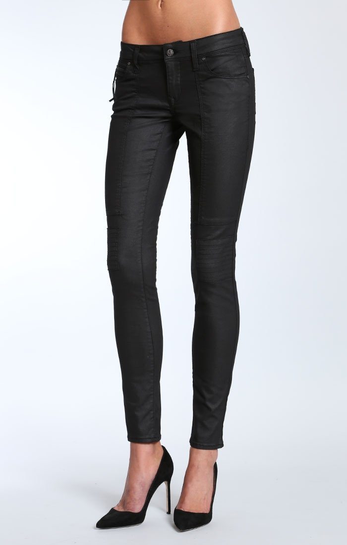 PATRICE SKINNY BIKER IN BLACK JEATHER - Mavi Jeans