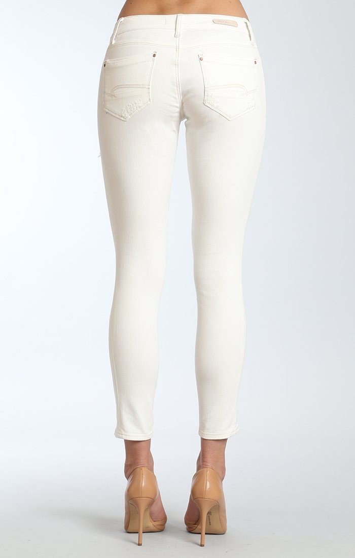 SERENITY ZIP  SKINNY  IN WHITE DESTRUCTED - Mavi Jeans