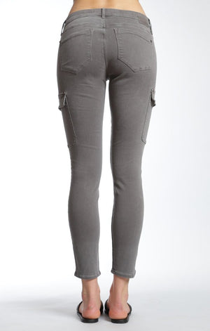 JULIETTE SKINNY CARGO IN GREY TWILL - Mavi Jeans