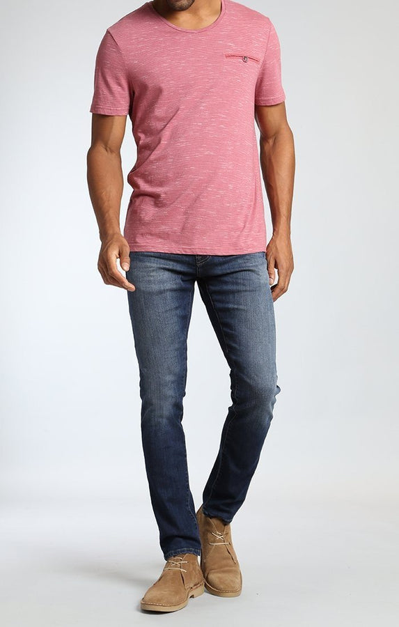 JAMES SKINNY IN DARK BRUSHED WILLIAMSBURG - Mavi Jeans