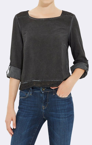 LACE DETAIL BLOUSE - Mavi Jeans