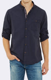 FOLDED SLEEVE SHIRT TOTAL ECLIPSE - Mavi Jeans