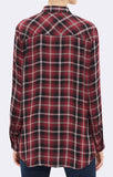 CHECKED BLOUSE PLUM CHECK - Mavi Jeans