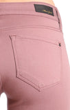 ALEXA SKINNY IN DEEP MAUVE GOLD SATEEN - Mavi Jeans