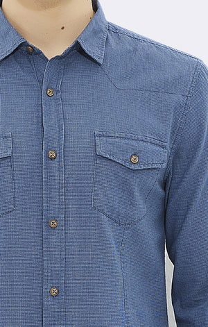 DOUBLE POCKET SHIRT - VINTAGE INDIGO - Mavi Jeans