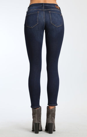 ALEXA ANKLE SKINNY  IN DARK BRUSHED SHANTI - Mavi Jeans