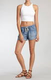 LAILA SHORTS IN INDIGO BRUSHED SUPER SOFT TENCEL - Mavi Jeans