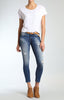 ADRIANA ANKLE SUPER SKINNY  IN DARK DESTRUCTED COUNTRY - Mavi Jeans