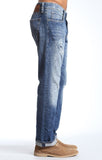 ZACH STRAIGHT LEG IN TRUE BLUE RIPPED VINTAGE - Mavi Jeans