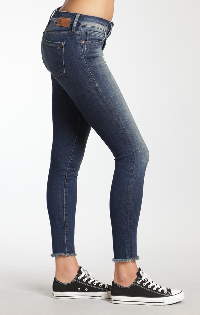 ADRIANA ANKLE SUPER SKINNY  IN DARK USED TRIBECA - Mavi Jeans