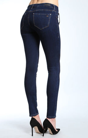 SERENA SUPER SKINNY IN INDIGO PATCH-OUT JEGGING - Mavi Jeans