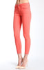 ALEXA ANKLE SKINNY  IN CORAL GOLD SATEEN - Mavi Jeans