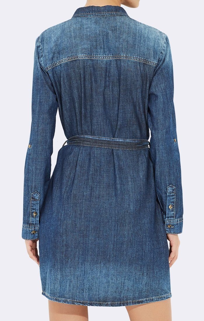 DENIM TIE DRESS - Mavi Jeans