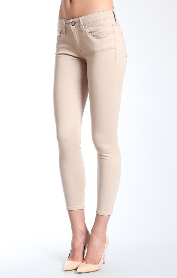 ALEXA ANKLE SKINNY  IN TAUPE GOLD SATEEN - Mavi Jeans