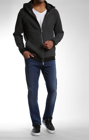 KEN HOODIE IN BLACK SCUBA - Mavi Jeans