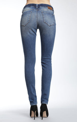 ADRIANA SUPER SKINNY IN MID DESTRUCTED VINTAGE - Mavi Jeans