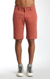 JACOB SHORTS IN BRICK RED TWILL - Mavi Jeans