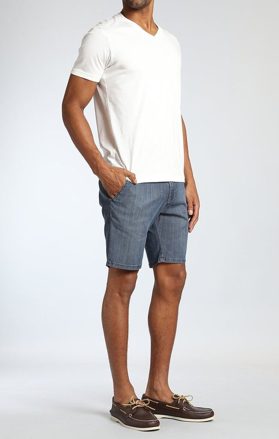 JAY SHORTS IN DARK CHAMBRAY - Mavi Jeans