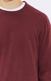 CREW NECK SWEATER - BORDO - Mavi Jeans