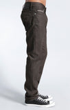 JAKE SLIM LEG IN BROWN COATED WHITE EDGE - Mavi Jeans