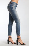 EMMA SLIM BOYFRIEND IN MID RIPPED PATCH VINTAGE - Mavi Jeans