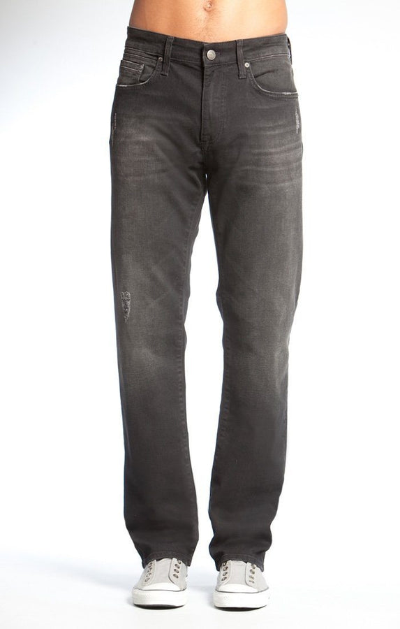 ZACH STRAIGHT LEG IN BLACK USED BELTOWN - Mavi Jeans