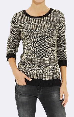 JACQUARD CREW NECK SWEATER - Mavi Jeans