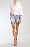 PIXIE SHORTS IN LT RIPPED & CRASHED VINTAGE - Mavi Jeans