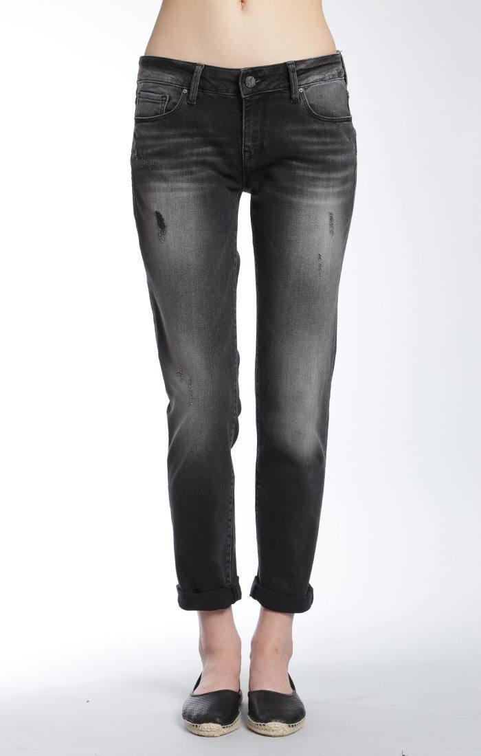 EMMA SLIM BOYFRIEND IN SMOKE VINTAGE - Mavi Jeans