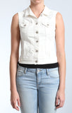 JODI VEST IN USED-WHITE - Mavi Jeans